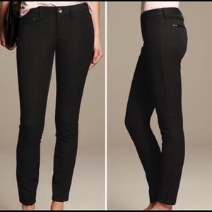 Banana Republic Sloan Fit Black Moto Pants Size 4